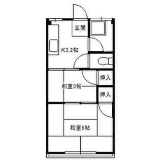 太田荘【2階】の間取り
