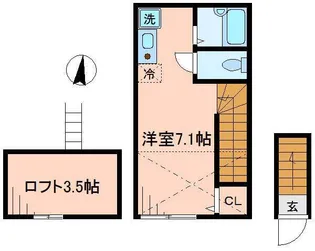 バーミープレイス西新井Ⅱ【2階】の間取り
