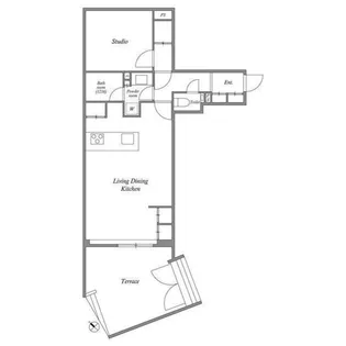 ACP Residence 新江古田【0104号室】の間取り