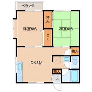 シーズ桜【202号室】の間取り