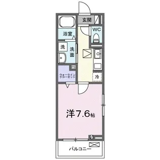 リジェ花田【1階】の間取り