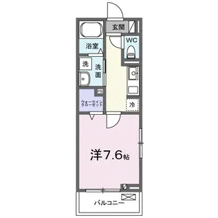 リジェ花田【2階】の間取り