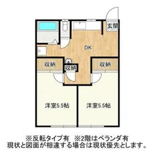 ソルテ川田B棟【1階】の間取り