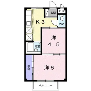 リバーサイド21【2階】の間取り