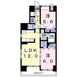 Poseidon【7階】の間取り