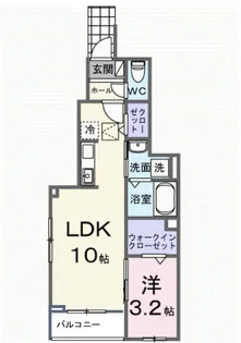 ヒカルサ土浦神立ウエスト【1階】の間取り