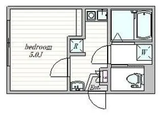 ザ・クラスアーバンス早稲田南【1階】の間取り