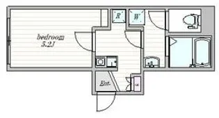 ザ・クラスアーバンス早稲田南【1階】の間取り