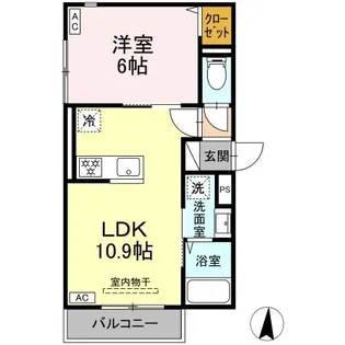 セレスティア加賀【3階】の間取り