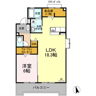 マンション英苑【2階】の間取り