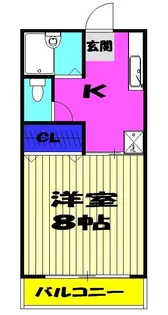 コーポ川島第6【1階】の間取り