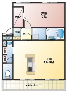 子持松コーポ【501号室】の間取り