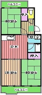 グランメール西船橋【4階】の間取り