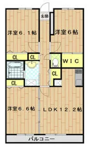 K’sCity3【2階】の間取り