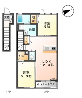 トレイルⅢ【2階】の間取り