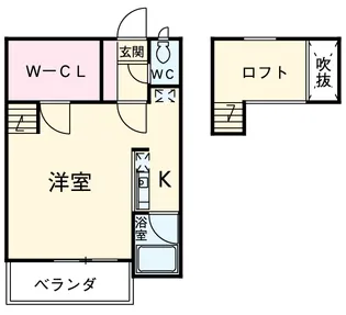 セザンヌ中条【1階】の間取り