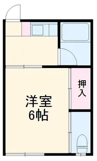 第六美多摩【203号室】の間取り