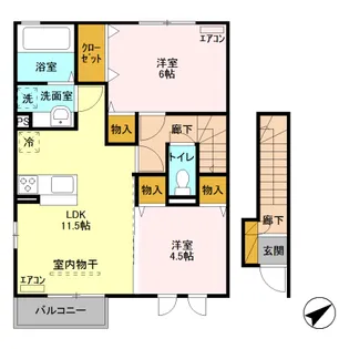 ショウ キャッスル【2階】の間取り