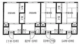 さつき苑【104号室】の間取り