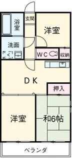 ヴェーラ・エレガンテ【206号室】の間取り