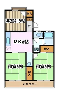 サンハイツⅠ【1階】の間取り