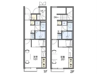 レオパレスコンフォートウィット【209号室】の間取り