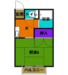 ロイヤル平成【103号室】の間取り