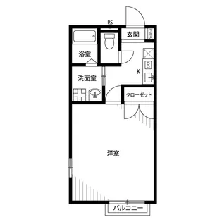 アンプルール ブワ 大畑【1階】の間取り