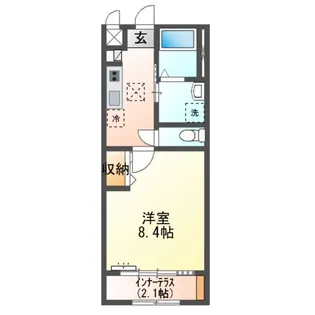 プレシャスワン翔(Precious one翔)【1階】の間取り