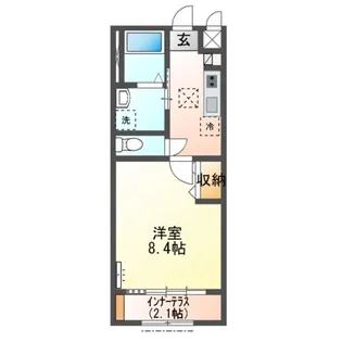 プレシャスワン翔(Precious one翔)【1階】の間取り