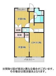 Esplanade中原【3階】の間取り