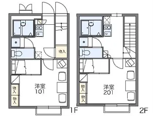 レオパレスRITZーⅠ【2階】の間取り