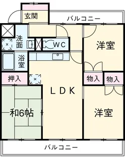 ジュネス神谷【4階】の間取り