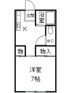 コーポ川島第5【301号室】の間取り