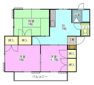 ファームハイツ【1階】の間取り