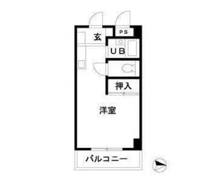 エステート桜木【3階】の間取り