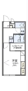 レオパレスRoute1【104号室】の間取り