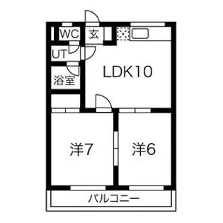 ニュー大寛ハイツ【3階】の間取り