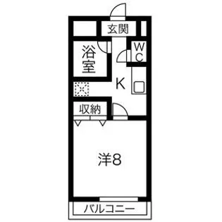 レジデンス大寛【6階】の間取り