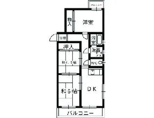 マンションHU【405号室】の間取り