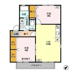 ロイヤル・スクエア B【2階】の間取り