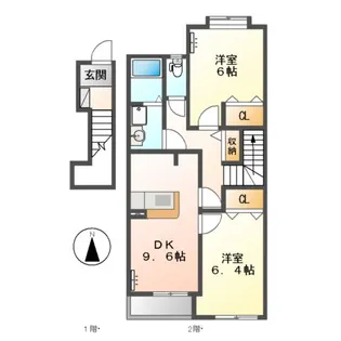 フロンティア栄【2階】の間取り