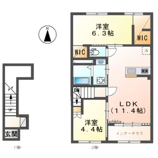ドエル・カルミア【2階】の間取り