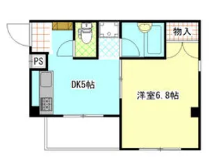 第三美々コーポ【2階】の間取り