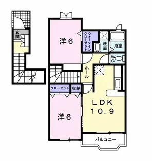 ノースヒルあいみ【2階】の間取り