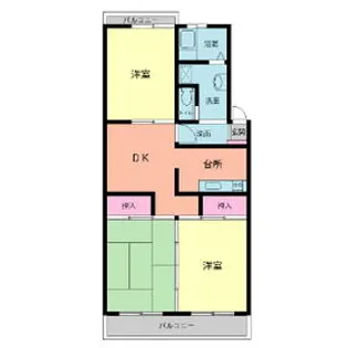 ドムス文光院【1-D号室】の間取り