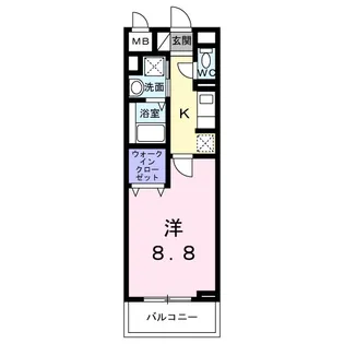 ドゥー・アヴェニール【3階】の間取り