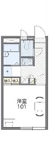 レオパレスシェル ガーデンⅡ【2階】の間取り