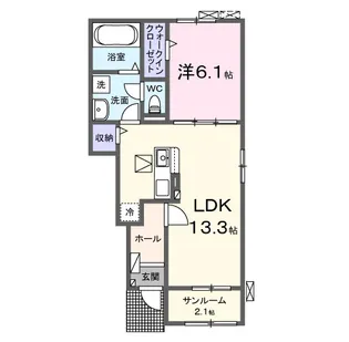 グランリーザⅡ【1階】の間取り