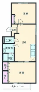 サンハイツ弥生町【101号室】の間取り